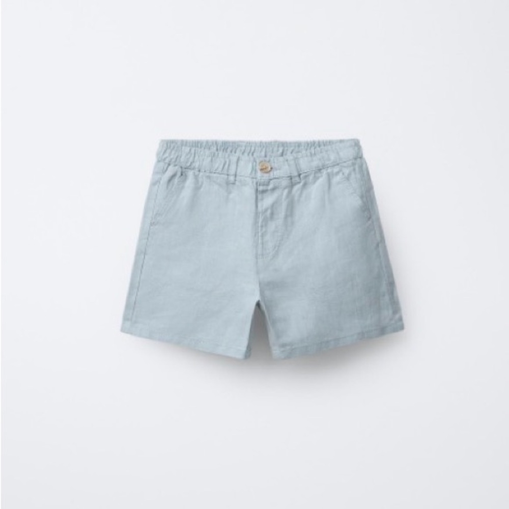 Zara Kids 2T 100% LINEN SHORTS
LIGHT BLUE